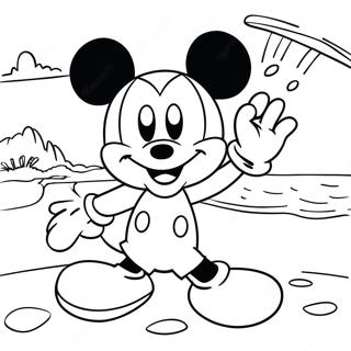 Pagina Para Colorir De Diversao Na Praia Com Mickey Mouse 51345-42766