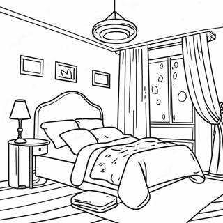 Pagina Para Colorir De Quarto Dos Sonhos Aconchegante 51355-42778