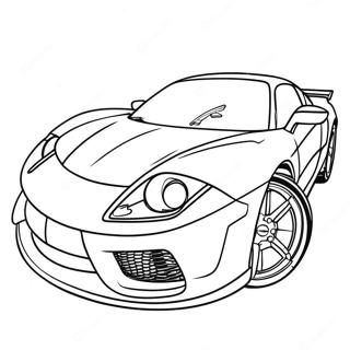 Pagina Para Colorir De Corrida De Carro Esportivo Rapido 51405-42814