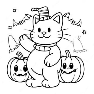 Pagina Para Colorir De Garfield No Halloween 51434-42846