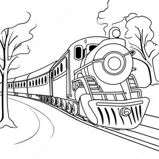 Pagina Para Colorir Do Trem Magico Do Expresso Polar 5143-4128