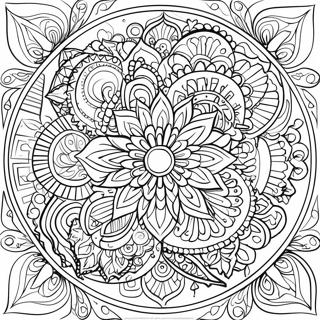 Pagina Para Colorir Mandala Abstrata De Alivio Do Estresse 51524-42901