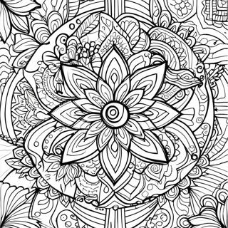 Pagina Para Colorir Mandala Abstrata De Alivio Do Estresse 51524-42903