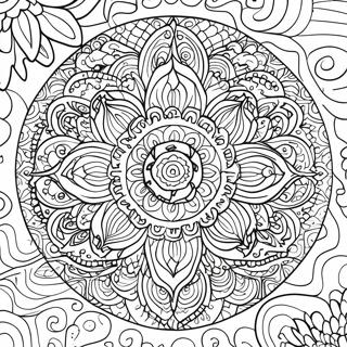 Pagina Para Colorir Mandala Abstrata De Alivio Do Estresse 51524-42904