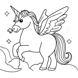 Pagina Para Colorir Do Unicornio Que Brilha No Escuro 51604-42975