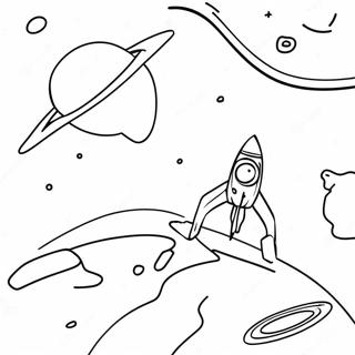 Pagina Para Colorir Da Aventura Espacial Que Brilha No Escuro 51605-42970