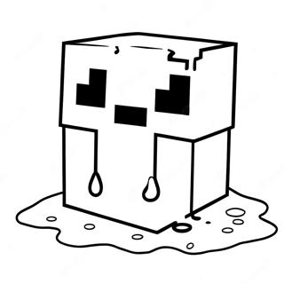 Slime Do Minecraft Páginas Para Colorir