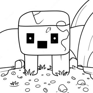 Pagina Para Colorir Do Slime Do Minecraft 51624-42986