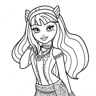 Pagina Para Colorir Da Cleo De Nile Do Monster High 51644-43002