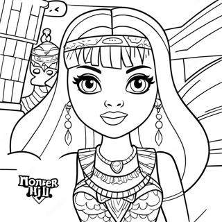 Pagina Para Colorir Da Cleo De Nile Do Monster High 51644-43004