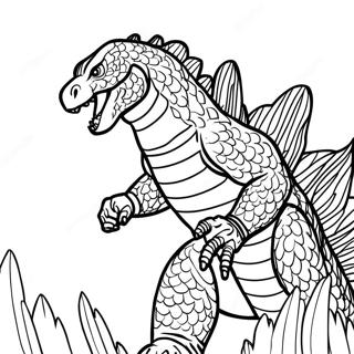 Pagina Para Colorir Do Godzilla 2000 51664-43019