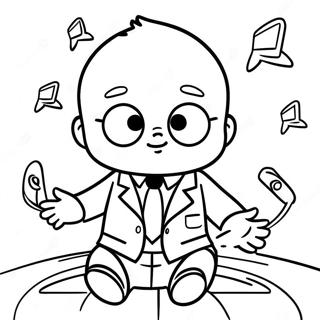 Pagina Para Colorir Do Boss Baby Em Um Terno 5173-4150