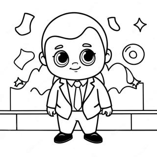 Pagina Para Colorir Do Boss Baby Em Um Terno 5173-4152