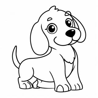 Pagina Para Colorir Do Filhote De Dachshund Brincalhao 5183-4158