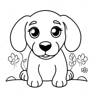 Pagina Para Colorir Do Filhote De Dachshund Brincalhao 5183-4159