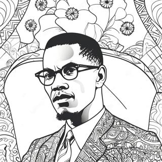 Pagina Para Colorir Do Malcolm X 51894-43202