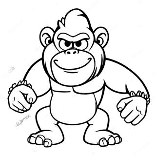 Pagina Para Colorir Do Cranky Kong 51904-43211