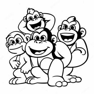 Pagina Para Colorir Do Cranky Kong Com Amigos 51905-43214