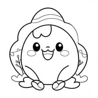 Pagina Para Colorir Do Ovo De Pascoa Fofo Squishmallow 51915-43222