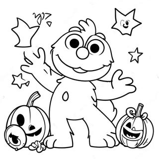 Pagina Para Colorir Do Elmo No Halloween 51955-43251