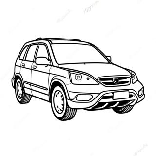 Pagina Para Colorir Do Honda Crv Esportivo 51976-43258