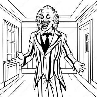 Pagina Para Colorir Do Beetlejuice Na Casa Assombrada 5203-4174