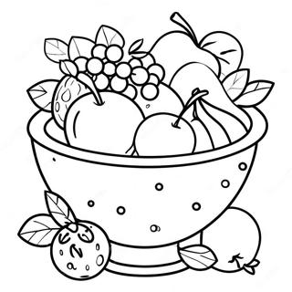 Pagina Para Colorir De Natureza Morta Com Frutas 52045-43314