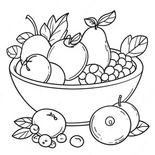 Pagina Para Colorir De Natureza Morta Com Frutas 52045-43315