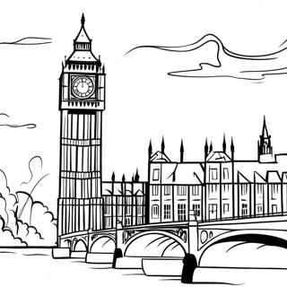 Pagina Para Colorir Do Big Ben Ao Por Do Sol 52146-43397