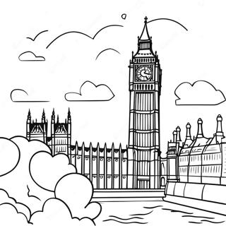 Pagina Para Colorir Do Big Ben Ao Por Do Sol 52146-43399