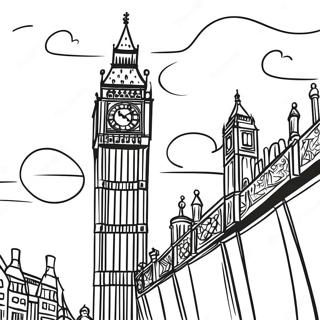 Pagina Para Colorir Do Big Ben Ao Por Do Sol 52146-43400