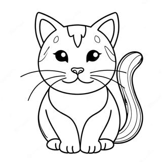 Pagina Para Colorir De Gato Realista 521-414