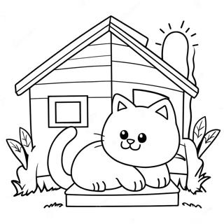 Pagina Para Colorir Da Casa Do Gato 52256-43475