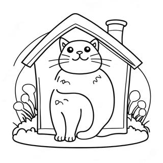 Pagina Para Colorir Da Casa Do Gato 52256-43476