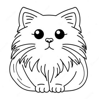 Pagina Para Colorir De Gato Persa Fofo 522-417