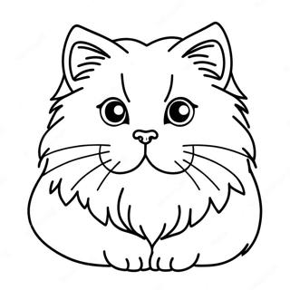 Pagina Para Colorir De Gato Persa Fofo 522-420