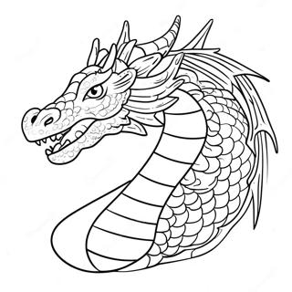 Pagina Para Colorir De Cabeca E Cauda De Dragao 52306-43520