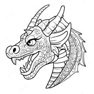 Pagina Para Colorir De Cabeca De Dragao Majestosa 52307-43526