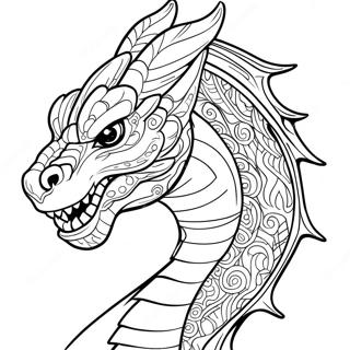 Pagina Para Colorir De Cabeca De Dragao Majestosa 52307-43527