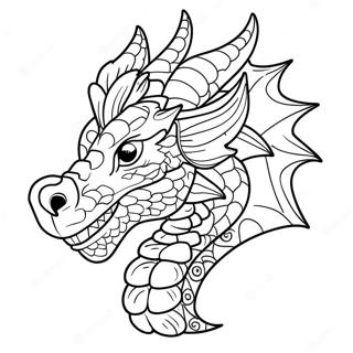 Pagina Para Colorir De Cabeca De Dragao Majestosa 52307-43528