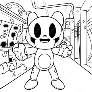 Pagina Para Colorir Bendy Em Uma Fabrica Assustadora 52427-43612