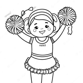 Pagina Para Colorir Cheerleader Com Pompons 52567-43733