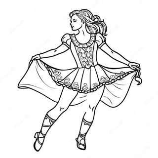 Pagina Para Colorir Da Danca Irlandesa 52596-43739