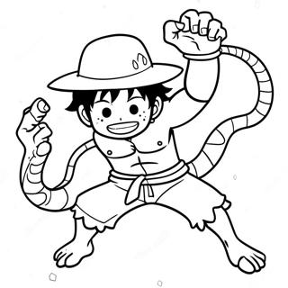 Pagina Para Colorir Do Luffy Em Pose Dinamica De Snakeman 52627-43775