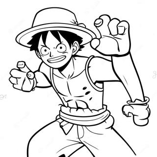 Pagina Para Colorir Do Luffy Em Pose Dinamica De Snakeman 52627-43776