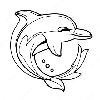 Pagina Para Colorir Do Logo Dos Miami Dolphins 5262-4218