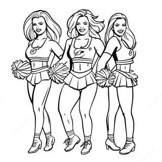 Pagina Para Colorir Das Cheerleaders Dos Miami Dolphins 5263-4221