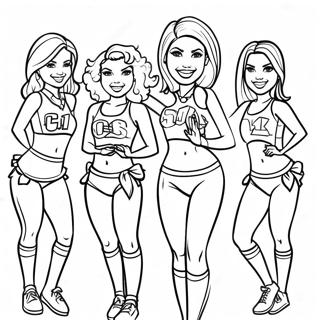 Pagina Para Colorir Das Cheerleaders Dos Miami Dolphins 5263-4222