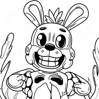 Pagina Para Colorir Do Springtrap Em Uma Pose Assustadora 52647-43788