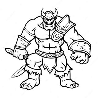 Pagina Para Colorir Do Guerreiro Orc Epico 52687-43821